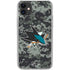 NHL San Jose Sharks Camo iPhone 11 Clear Case