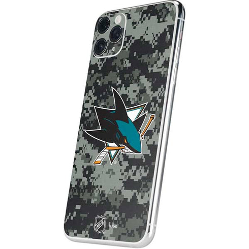NHL San Jose Sharks Camo iPhone 11 Pro Max Skin