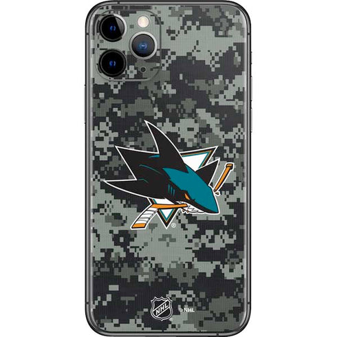 NHL San Jose Sharks Camo iPhone 11 Pro Skin