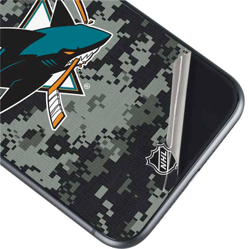NHL San Jose Sharks Camo iPhone 11 Skin