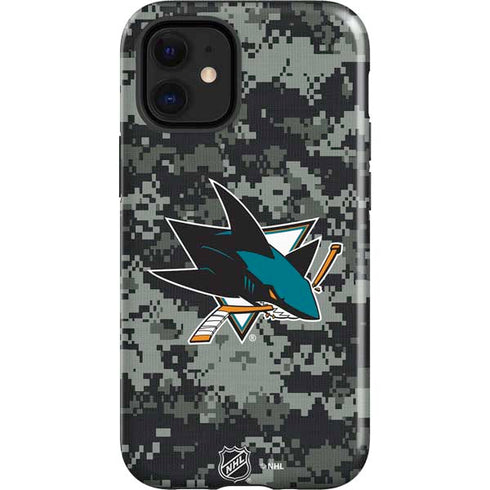 NHL San Jose Sharks Camo iPhone 12 Mini Impact Case