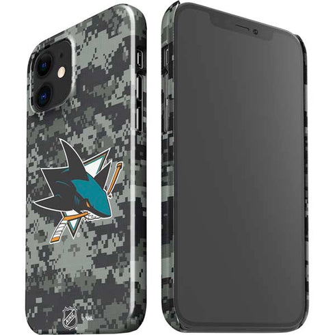 NHL San Jose Sharks Camo iPhone 12 Mini Lite Case