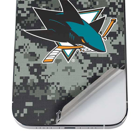 NHL San Jose Sharks Camo iPhone 12 Pro Max Skin