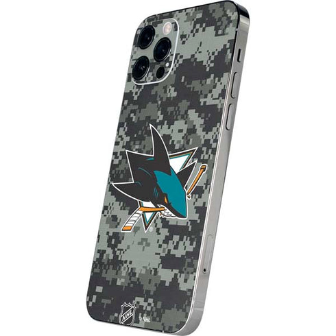 NHL San Jose Sharks Camo iPhone 12 Pro Skin