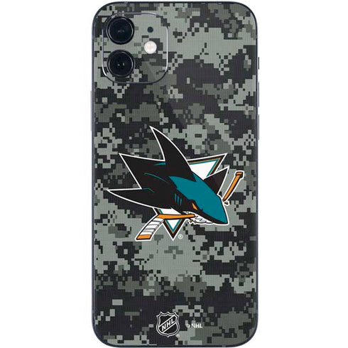 NHL San Jose Sharks Camo iPhone 12 Skin