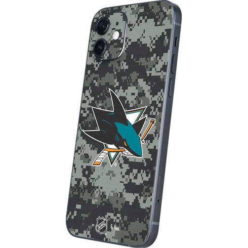 NHL San Jose Sharks Camo iPhone 12 Skin