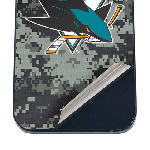 NHL San Jose Sharks Camo iPhone 12 Skin