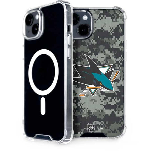 NHL San Jose Sharks Camo iPhone 13 MagSafe Case