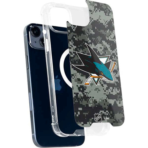 NHL San Jose Sharks Camo iPhone 13 MagSafe Case