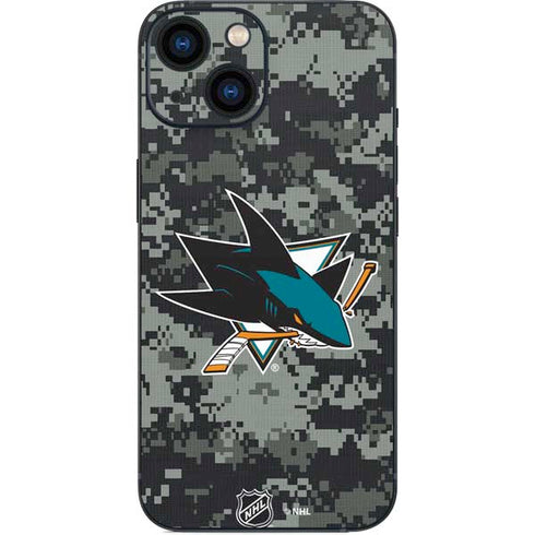 NHL San Jose Sharks Camo iPhone 13 Mini Skin