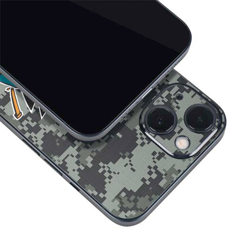 NHL San Jose Sharks Camo iPhone 14 Plus Skin