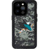 NHL San Jose Sharks Camo iPhone 14 Pro Waterproof Case