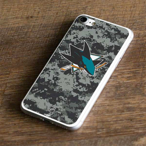 NHL San Jose Sharks Camo iPhone 7 Skin