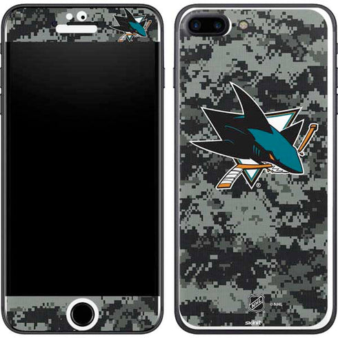 NHL San Jose Sharks Camo iPhone 8 Plus Skin