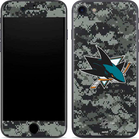 NHL San Jose Sharks Camo iPhone 8 Skin