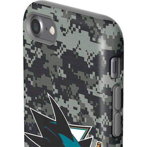NHL San Jose Sharks Camo iPhone SE (2nd & 3rd Gen) Pro Case