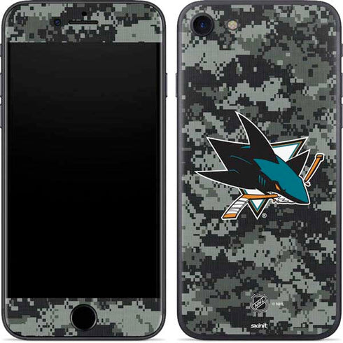 NHL San Jose Sharks Camo iPhone SE (2nd & 3rd Gen) Skin