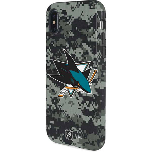 NHL San Jose Sharks Camo iPhone X Pro Case