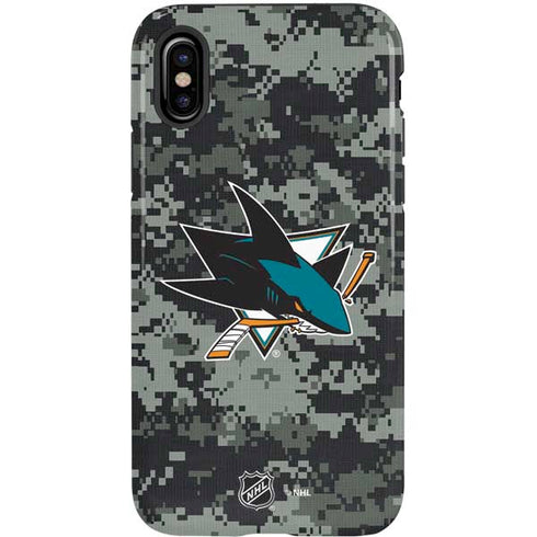 NHL San Jose Sharks Camo iPhone XS Pro Case