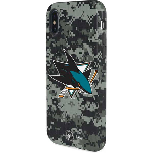 NHL San Jose Sharks Camo iPhone XS Pro Case