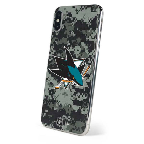 NHL San Jose Sharks Camo iPhone XS Skin