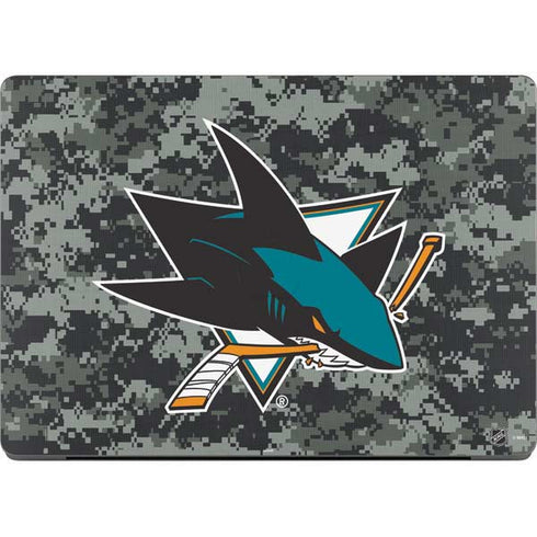 NHL San Jose Sharks Camo MacBook Pro 14in (2021-24) Skin