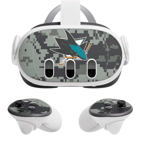 NHL San Jose Sharks Camo Meta Quest 3 Skin
