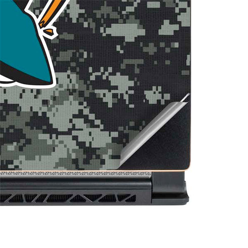 NHL San Jose Sharks Camo MSI GS65 Stealth Laptop Skin