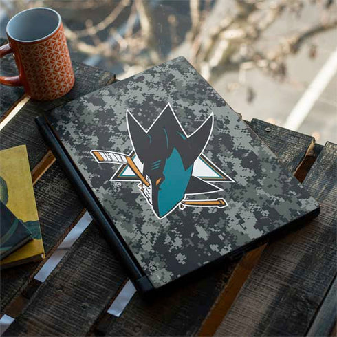 NHL San Jose Sharks Camo MSI GS65 Stealth Laptop Skin