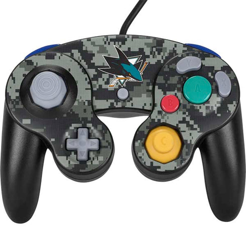 NHL San Jose Sharks Camo Nintendo GameCube Controller Skin