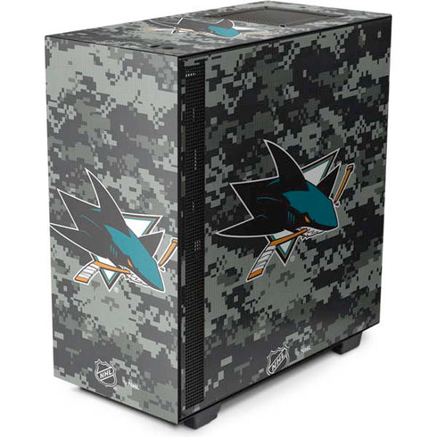 NHL San Jose Sharks Camo NZXT H510 Compact ATX Mid-Tower Case Skin