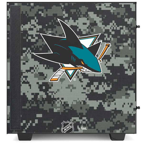 NHL San Jose Sharks Camo NZXT H510 Compact ATX Mid-Tower Case Skin