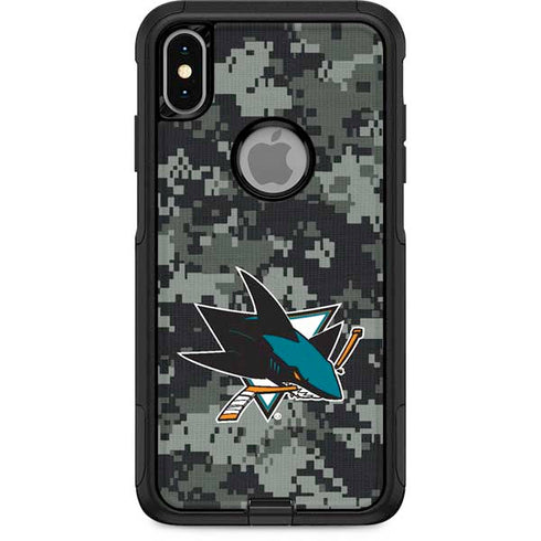 NHL San Jose Sharks Camo Otterbox Commuter iPhone Skin