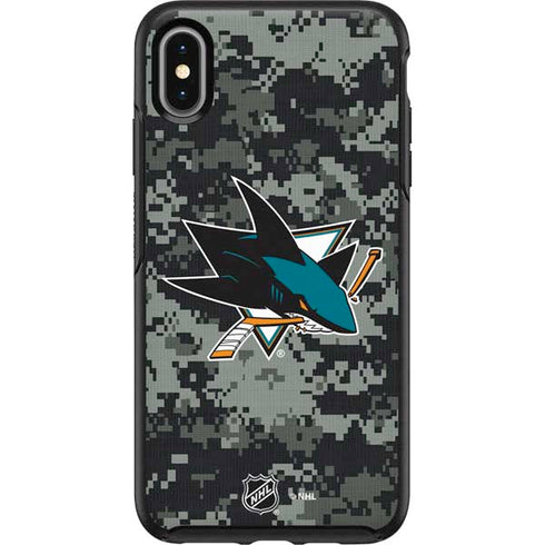 NHL San Jose Sharks Camo Otterbox Symmetry iPhone Skin