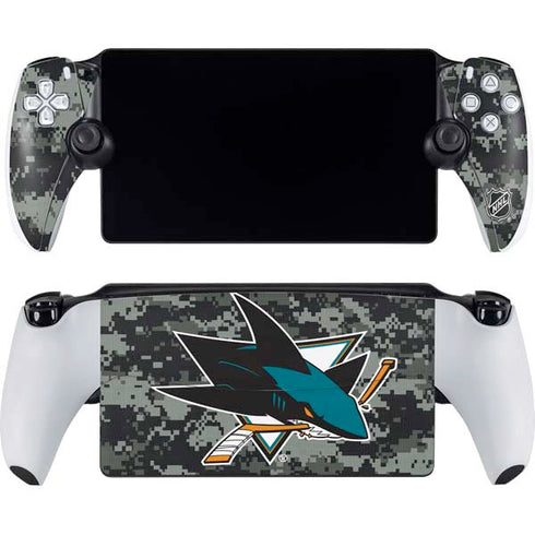 NHL San Jose Sharks Camo PlayStation Portal Remote Player Skin