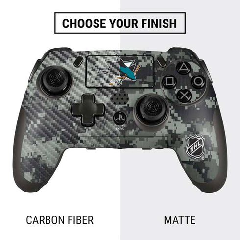 NHL San Jose Sharks Camo PlayStation Scuf Vantage 2 Controller Skin