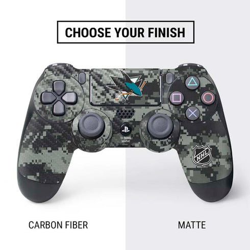 NHL San Jose Sharks Camo PS4 Controller Skin