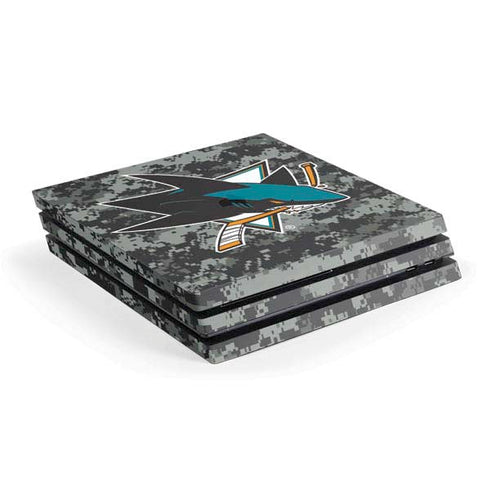 NHL San Jose Sharks Camo PS4 Pro Console Skin