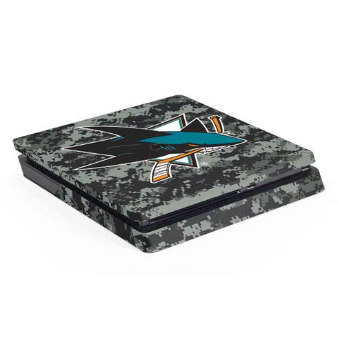 NHL San Jose Sharks Camo PS4 Slim Skin