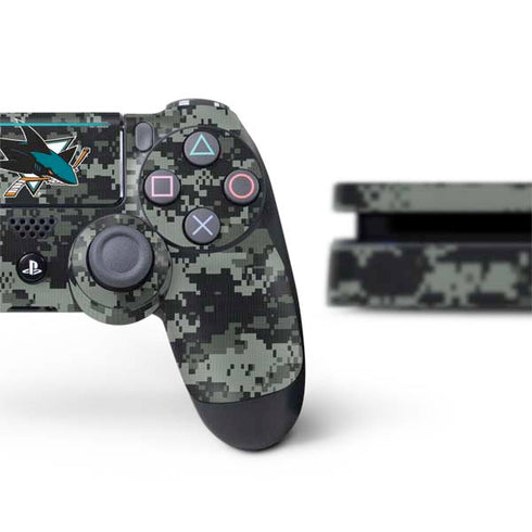 NHL San Jose Sharks Camo PS4 Slim Bundle Skin