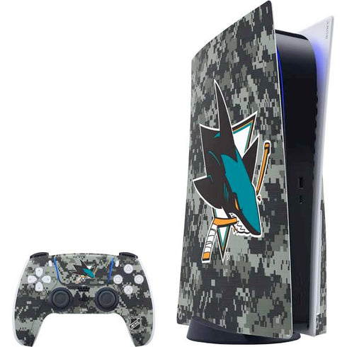 NHL San Jose Sharks Camo PS5 Bundle Skin