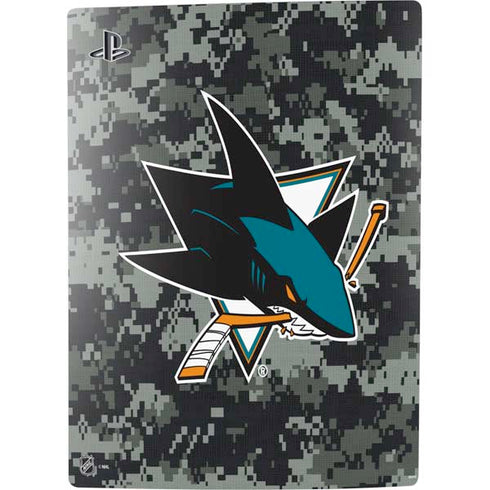 NHL San Jose Sharks Camo PS5 Console Skin