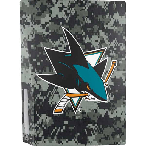 NHL San Jose Sharks Camo PS5 Console Skin