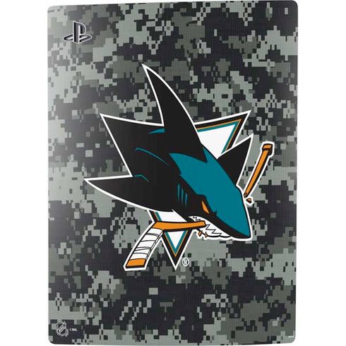 NHL San Jose Sharks Camo PS5 Digital Edition Bundle Skin