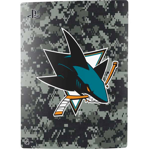 NHL San Jose Sharks Camo PS5 Digital Edition Console Skin