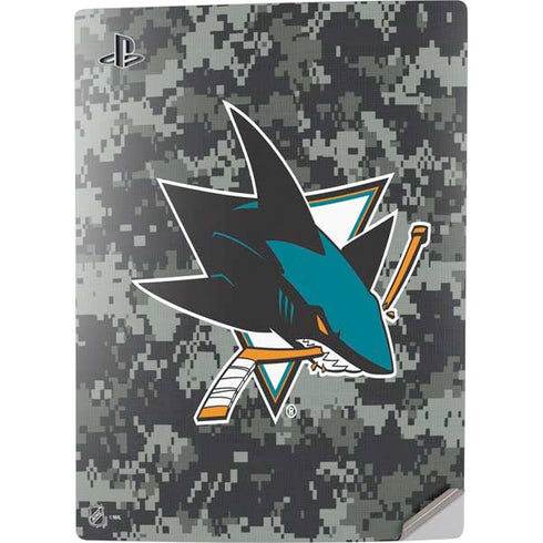 NHL San Jose Sharks Camo PS5 Digital Edition Console Skin