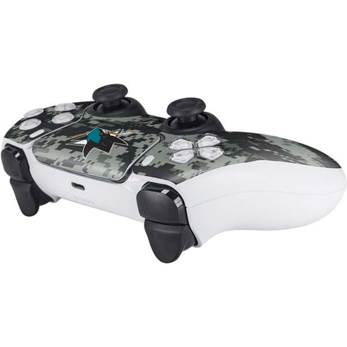 NHL San Jose Sharks Camo PS5 Controller Skin