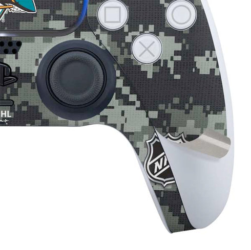 NHL San Jose Sharks Camo PS5 Slim Digital Edition Bundle Skin