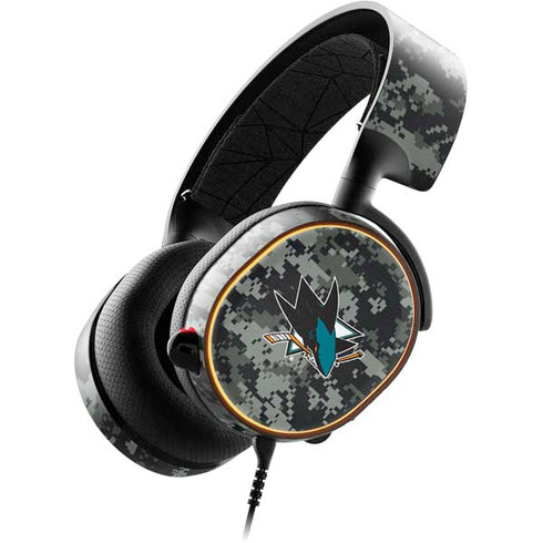 NHL San Jose Sharks Camo SteelSeries Arctis 5 Skin