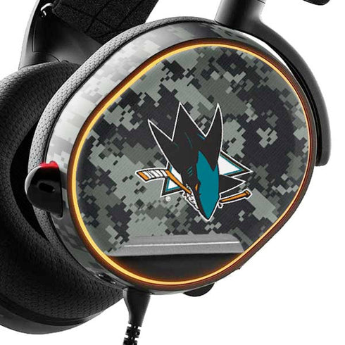 NHL San Jose Sharks Camo SteelSeries Arctis 5 Skin